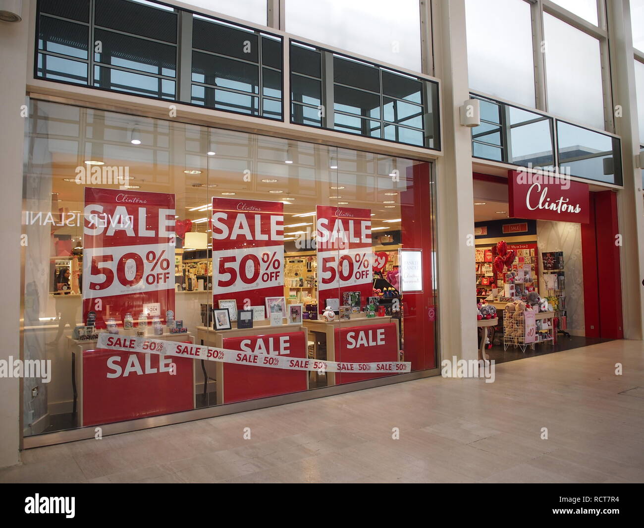 Clinton Cards store in Milton Keynes shopping centre Stock Photo Alamy