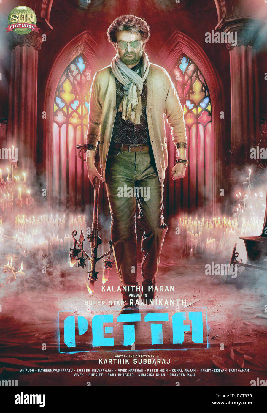 PETTA Indian poster Rajinikanth 2019. Think Big Pictures courtesy Everett Collection Stock Photo Alamy
