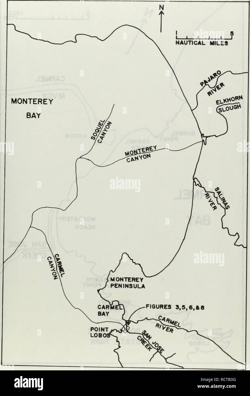 Map Of Carmel And Monterey A Descriptive Survey Of The Head Of Carmel Submarine Canyon.. Oceanography.  Figure 1 Map Of Monterey Bay Region 11. Please Note That These Images Are  Extracted From Scanned Page Images That