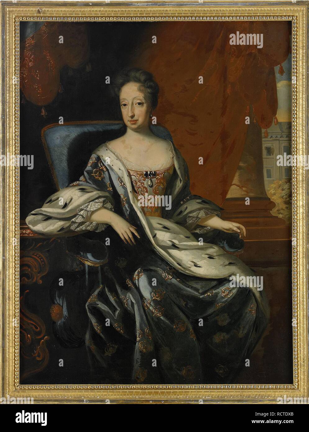 Portrait of Hedvig Eleonora of Holstein-Gottorp (1636-1715), Queen of Sweden. Museum: PRIVATE COLLECTION. Author: Krafft, David, von. Stock Photo