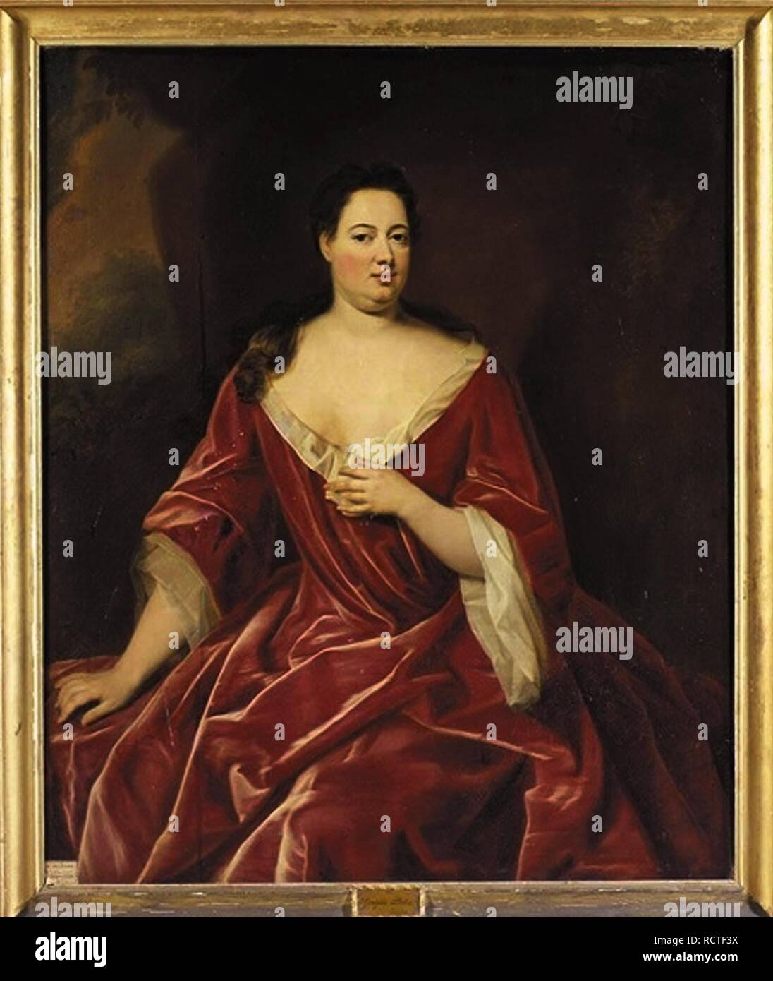 Portrait of Sophia Charlotte von Kielmansegg, Countess of Darlington (1675-1725). Museum: PRIVATE COLLECTION. Author: Kneller, Sir Gotfrey. Stock Photo