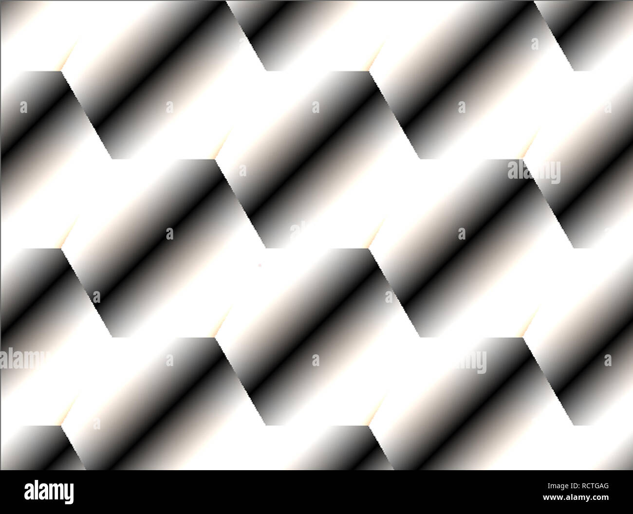 Abstract modern diagonal gradient grey brushed, glossy metallic background Stock Photo