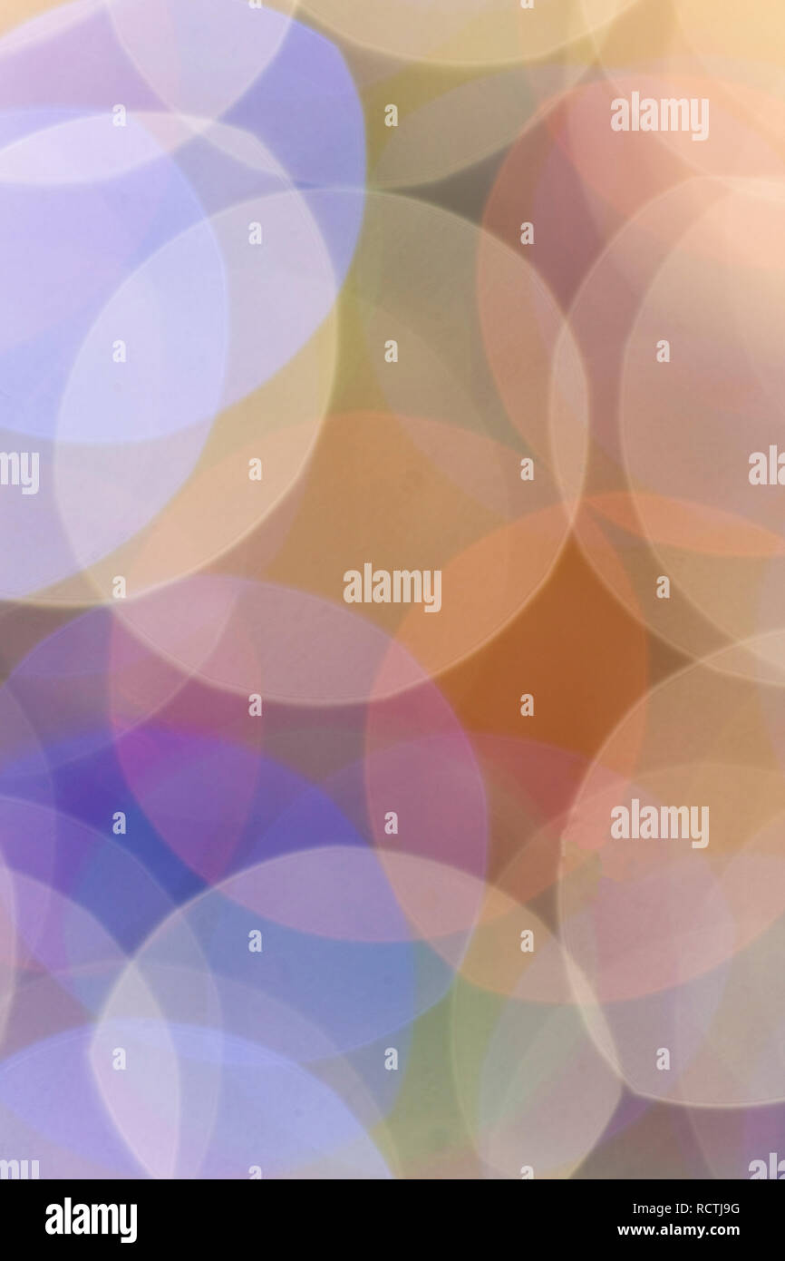 Colorful abstract , out of focus circles  of light Stock Photo