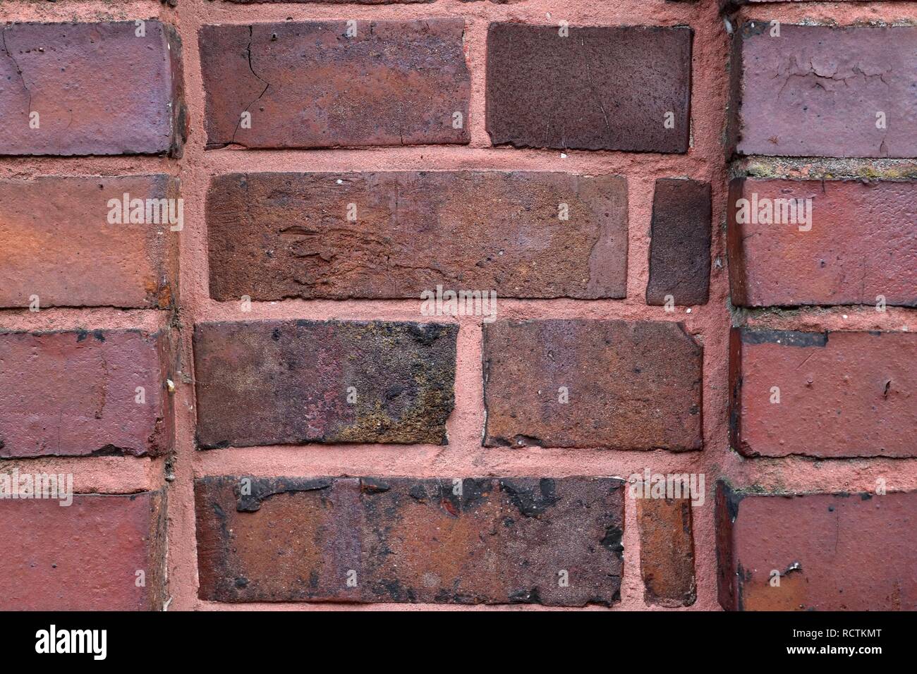 Close up surface of old weathered and vintage brick walls in high ...