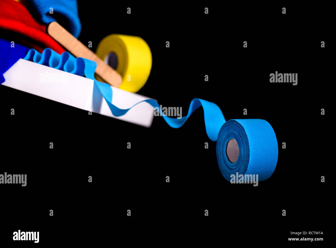 Kinesiology tape improves nerve receptors and reduces pain, used by