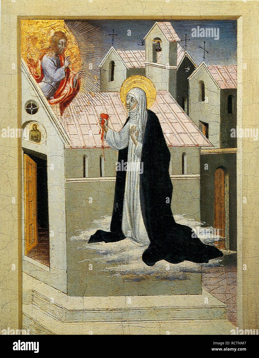 Saint Catherine of Siena Exchanging her Heart with Christ. Museum ...