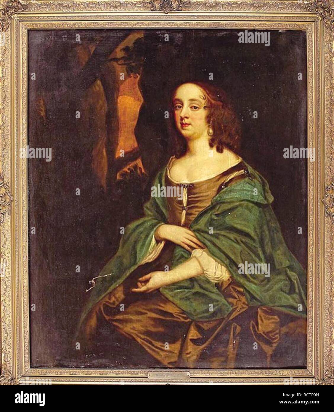 Portrait of Ehrengard Melusine von der Schulenburg (1667-1743), Duchess of Kendal. Museum: PRIVATE COLLECTION. Author: ANONYMOUS. Stock Photo