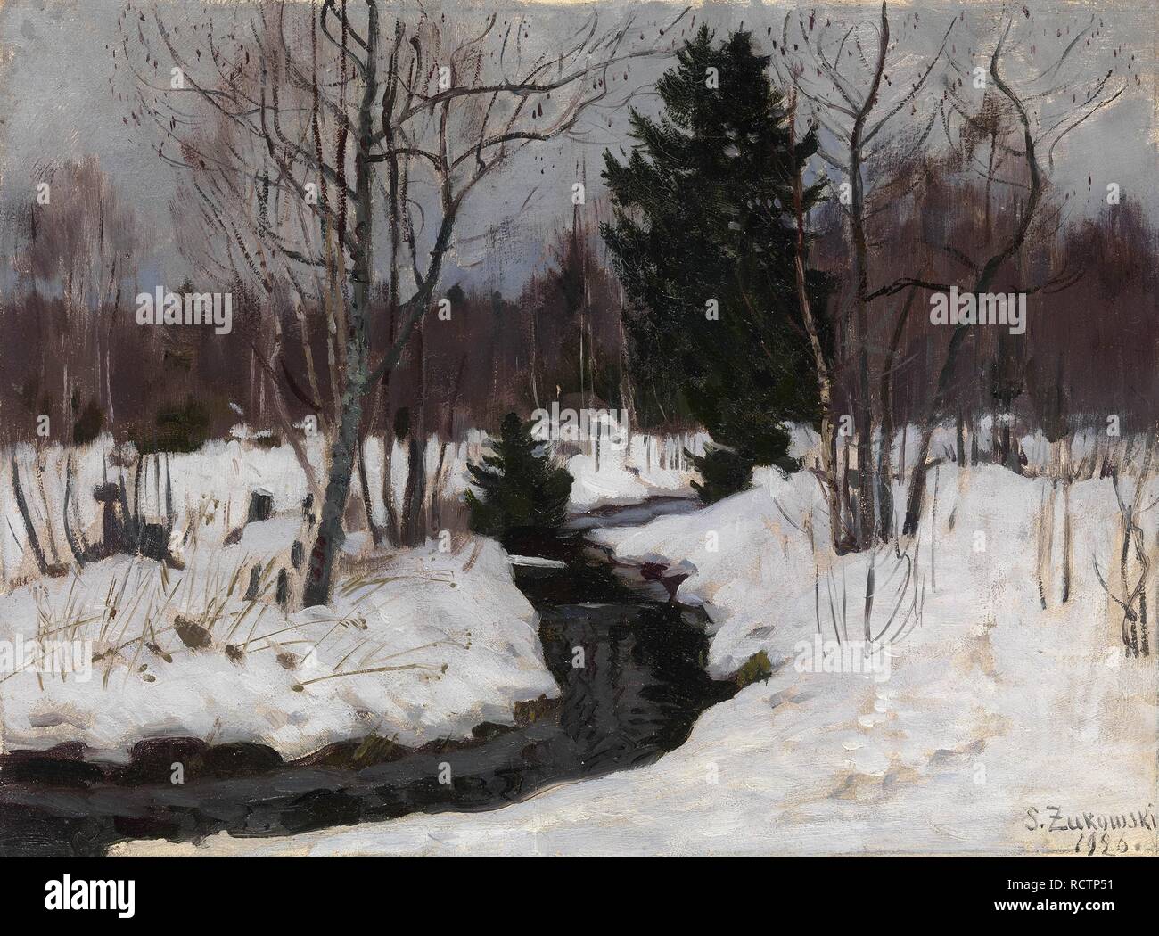 Early Spring. Museum: PRIVATE COLLECTION. Author: Zhukovsky, Stanislav ...