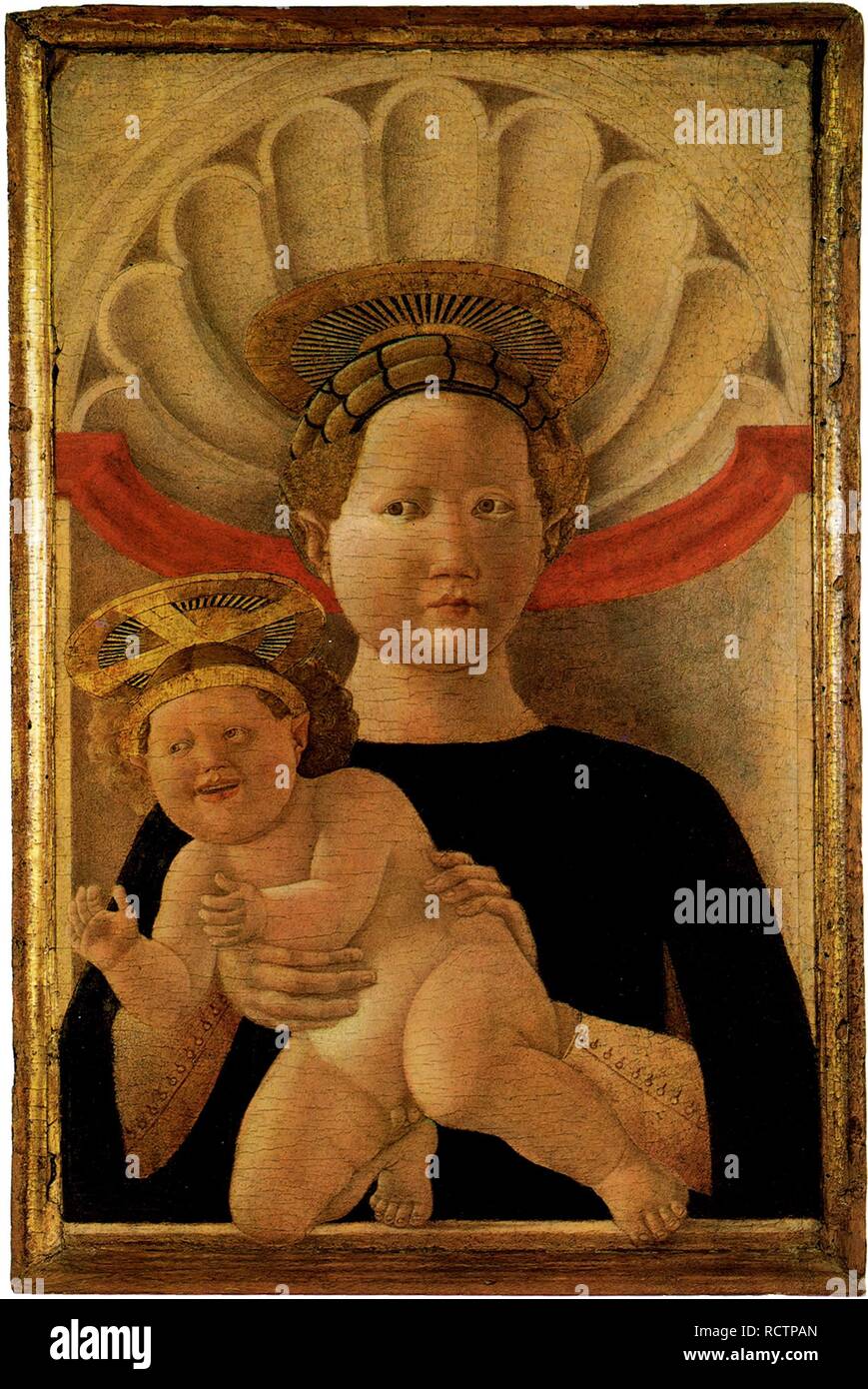 Virgin with Child. Museum: PRIVATE COLLECTION. Author: UCCELLO, PAOLO. Stock Photo