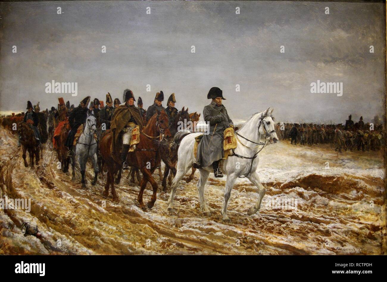 1814. Campagne de France (French Campaign). Museum: Musée d'Orsay, Paris. Author: MEISSONIER, JEAN-LOUIS-ERNEST. Stock Photo