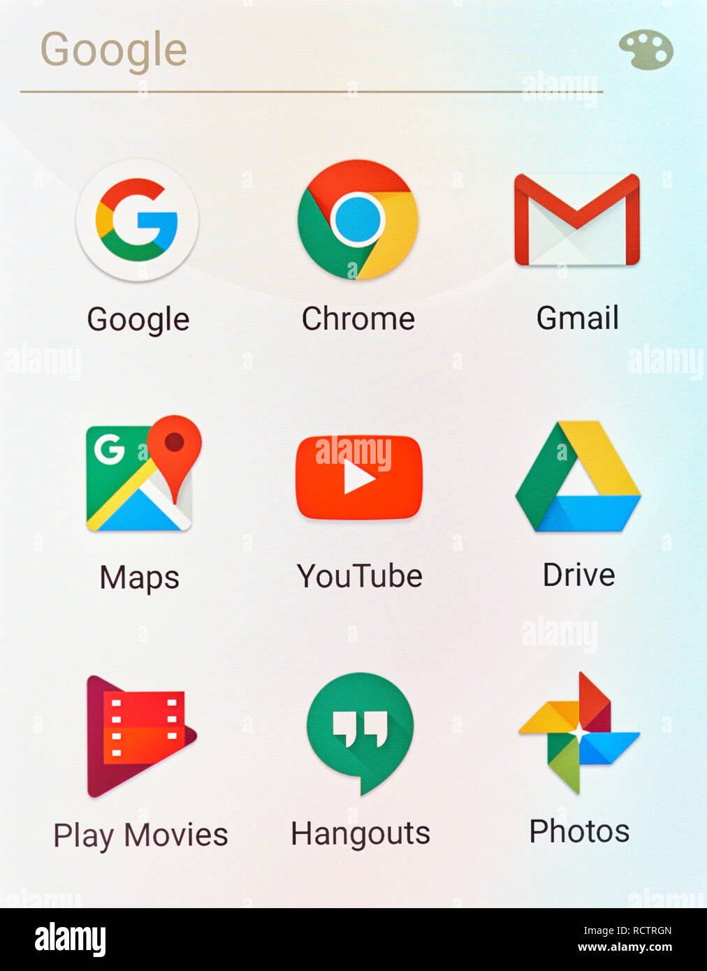 Montreal Canada May 23 2016 Google Applications Logos On