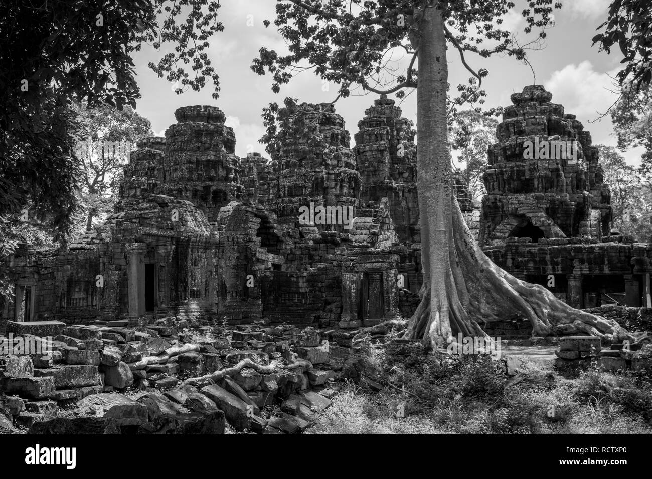 Old jungle temple Black and White Stock Photos & Images Alamy