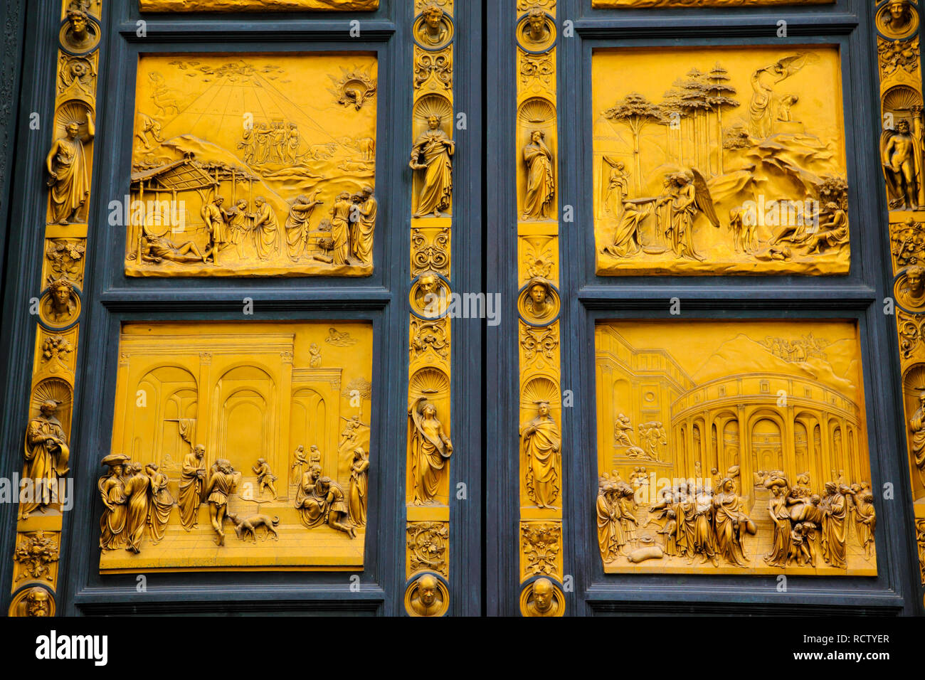 Ghiberti Doors Florence Stock Photos Ghiberti Doors Florence
