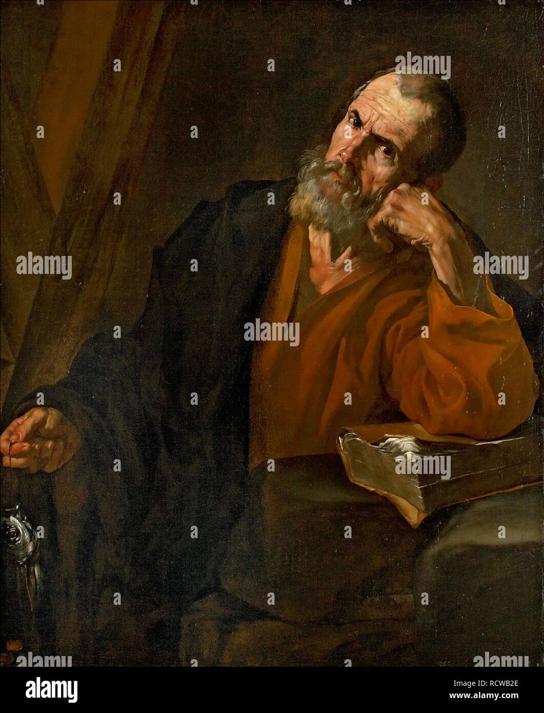 The Saint Apostle Andrew. Museum: PRIVATE COLLECTION. Author: Ribera ...