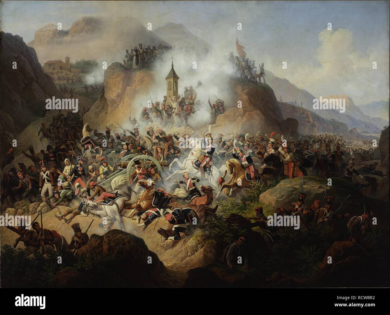 The Battle of Somosierra on November 30, 1808. Museum: Muzeum Narodowe ...
