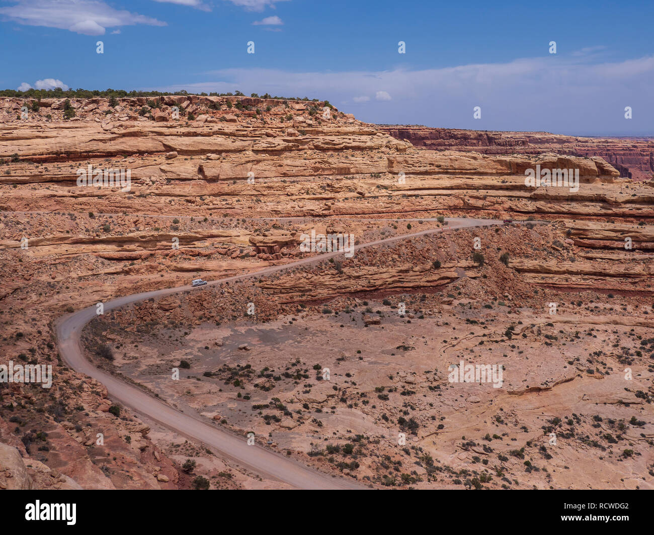 View from the Moki Dugway overlook, Utah Highway 261 outside of Bluff