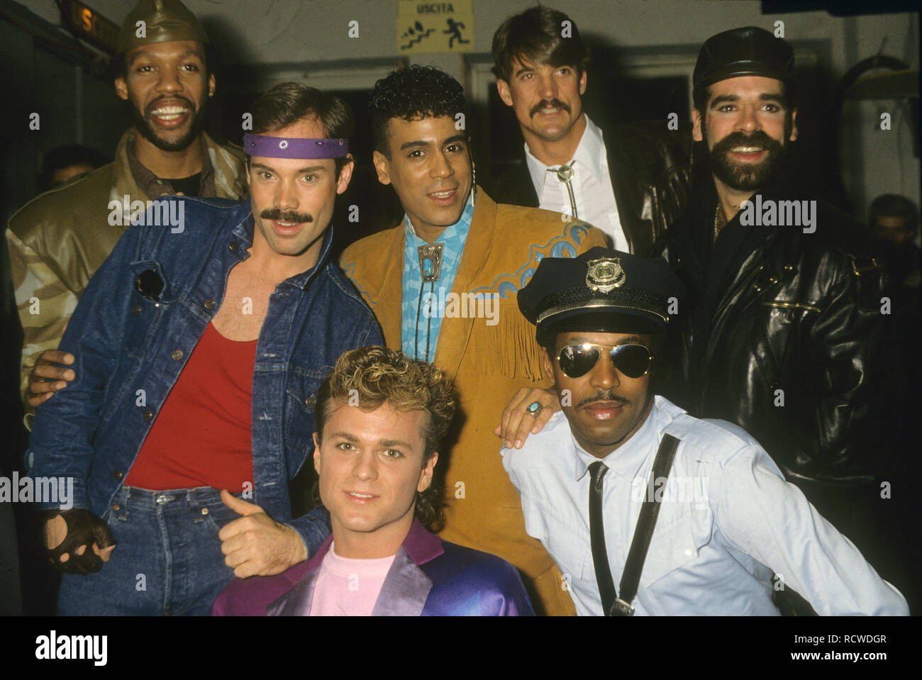 VILLAGE PEOPLE US pop group about 1979 Stock Photo
