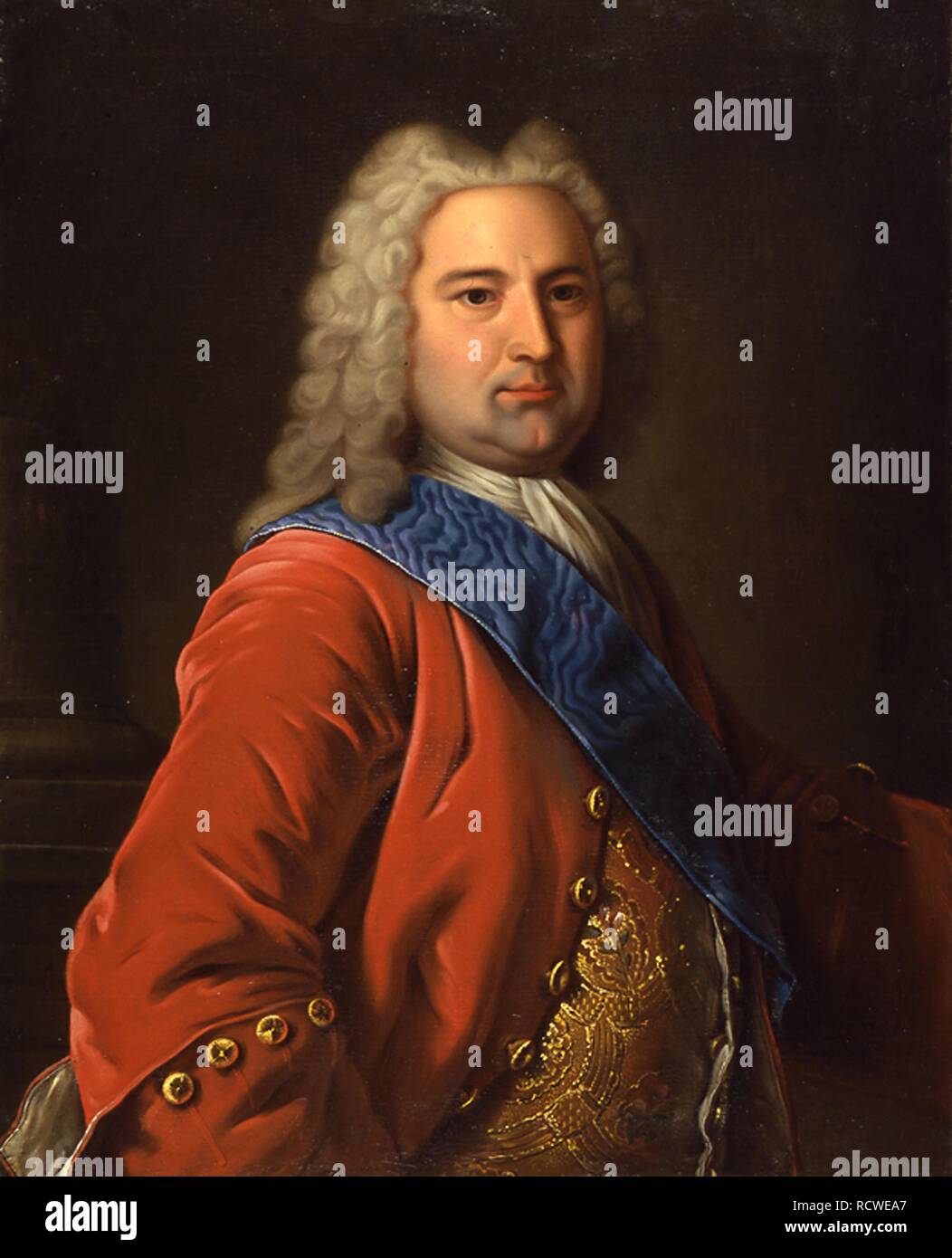 Portrait of Ernst Johann von Biron (1690-1772), Duke of Courland and Semigallia and regent of the Russian Empire. Museum: State History Museum, Moscow. Author: ANONYMOUS. Stock Photo