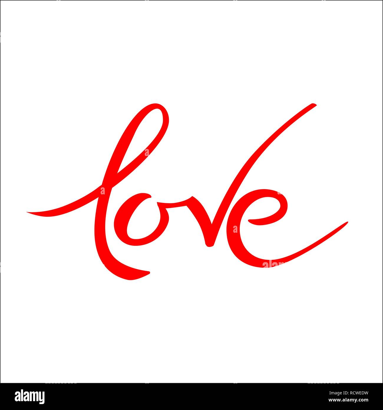 Modern word text hand Stock Vector Images - Alamy