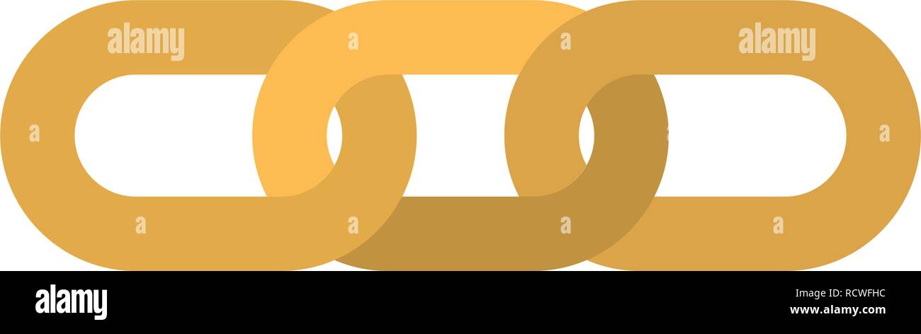 chain shape isolated icon Stock Vector