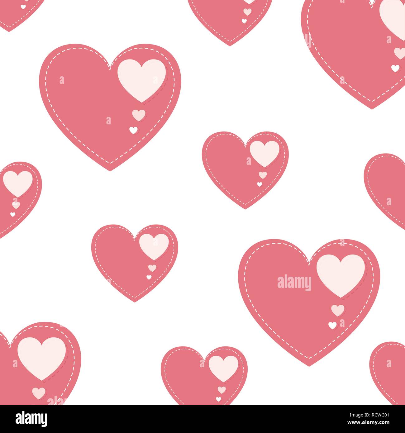 hearts pattern background isolated icon Stock Vector Image & Art - Alamy
