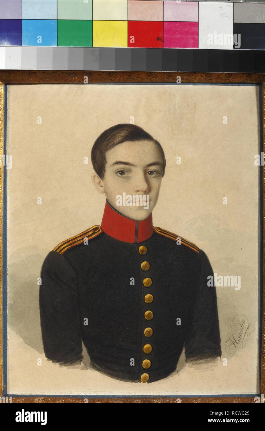 Portrait of Count Frederick Maurice (Fyodor Loginovich) van Heiden (1821-1900). Museum: Podstanitsky collection. Author: Nechayev, Ivan Alexeyevich. Stock Photo