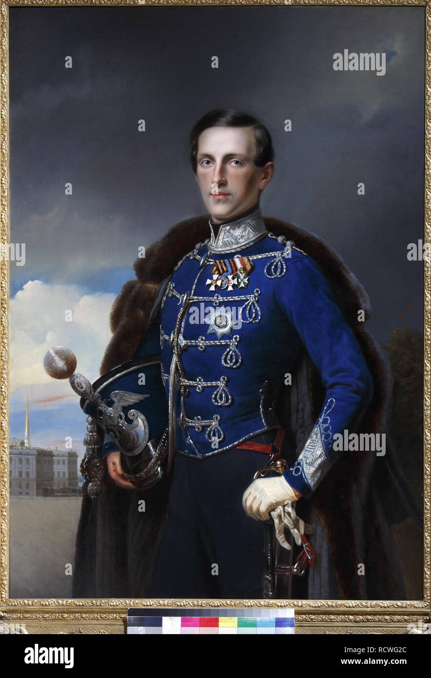 Portrait of Grand Duke Konstantin Nikolayevich of Russia (1827-1892). Museum: PRIVATE COLLECTION. Author: Lomov, Ivan. Stock Photo