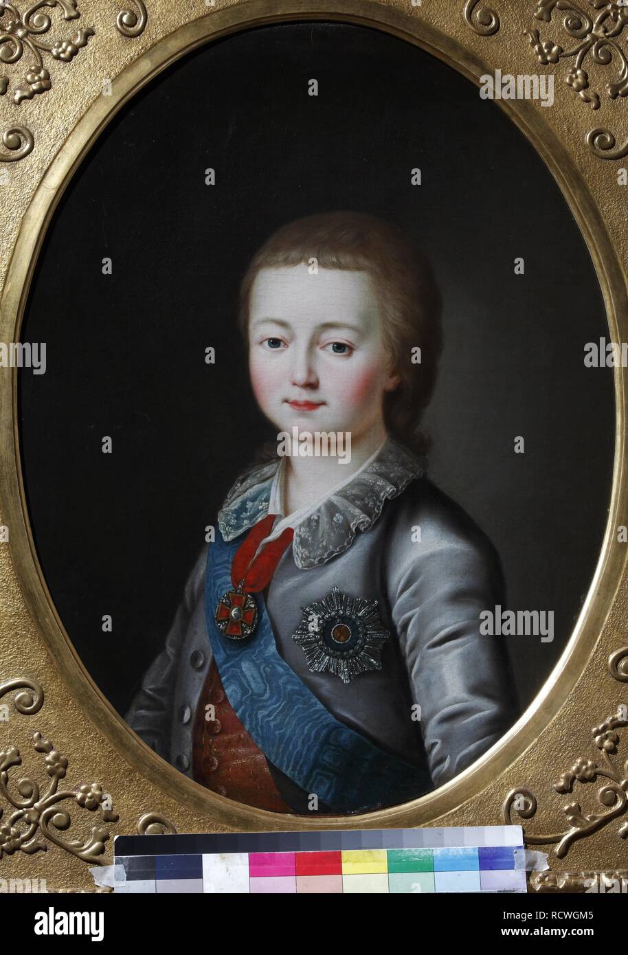 Portrait of Grand Duke Constantine Pavlovich of Russia (1779-1831). Museum: PRIVATE COLLECTION. Author: Miropolsky, Leonty Semyonovich. Stock Photo