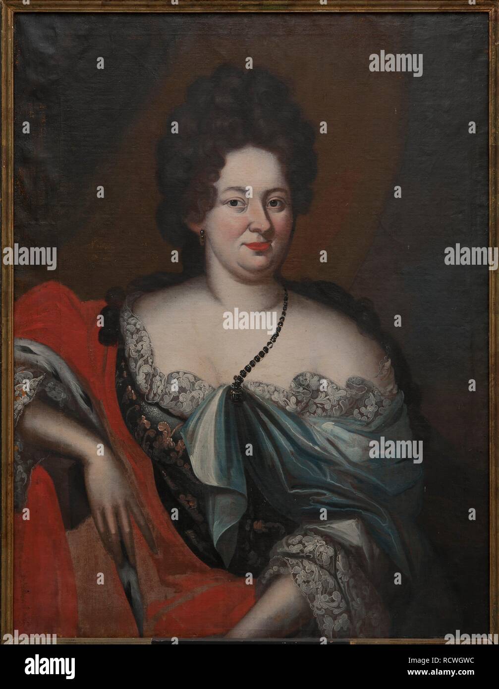 Portrait of Charlotte Sophie (1651-1728), Duchess of Courland. Museum: Nationalmuseum Stockholm. Author: ANONYMOUS. Stock Photo