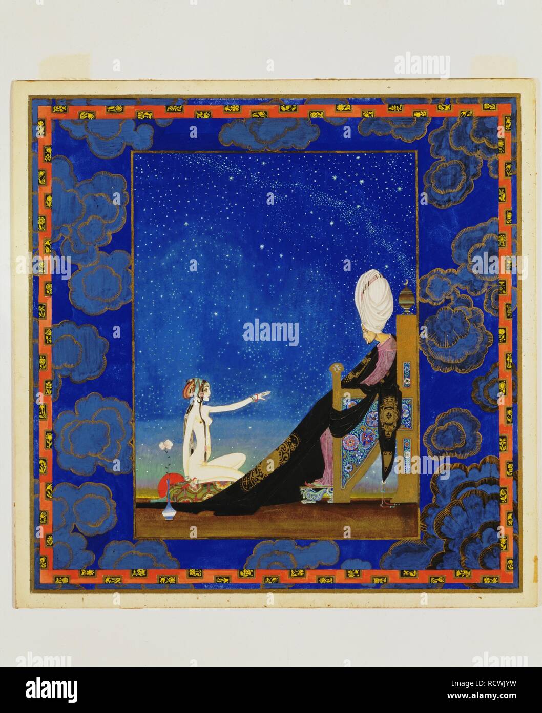 Arabian Nights. Museum: Hammer Museum Los Angeles. Author: Nielsen, Kay  Rasmus. Copyright: This artwork is not in public domain. It is your  responsibility to obtain all necessary third party permissions from the