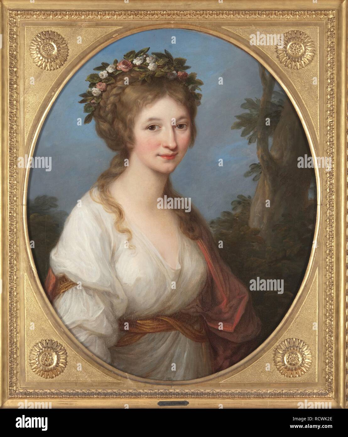 Duchess Dorothea of Courland, née Countess von Medem (1761-1821). Museum: Museum Burg Posterstein. Author: KAUFFMANN, ANGELICA. Stock Photo