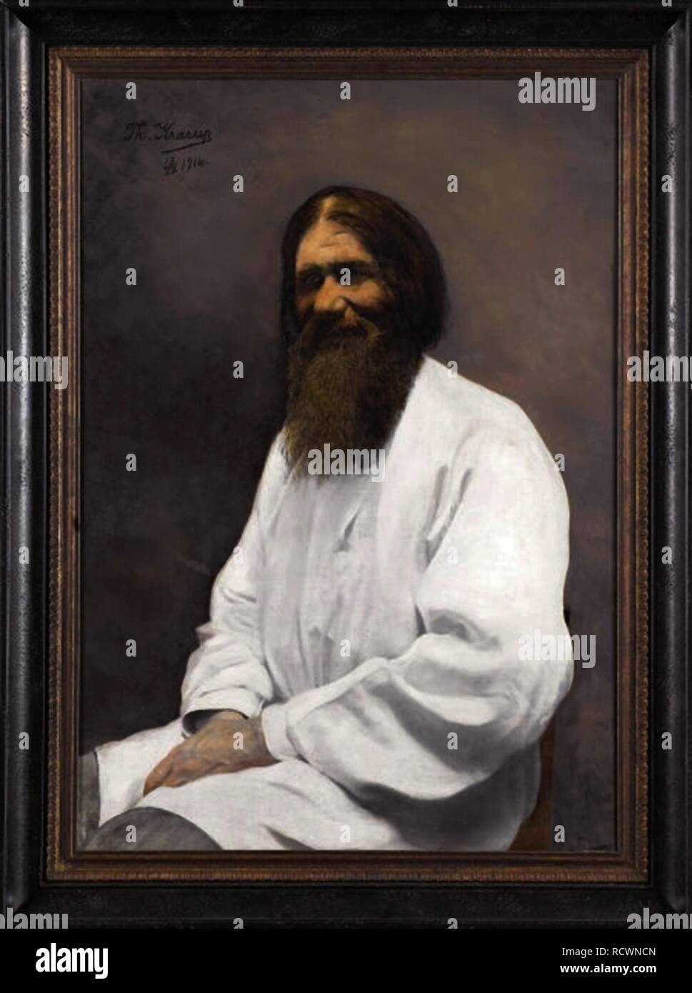 Portrait Of The Russian Mystic Grigory Rasputin (1869-1916). Museum ...