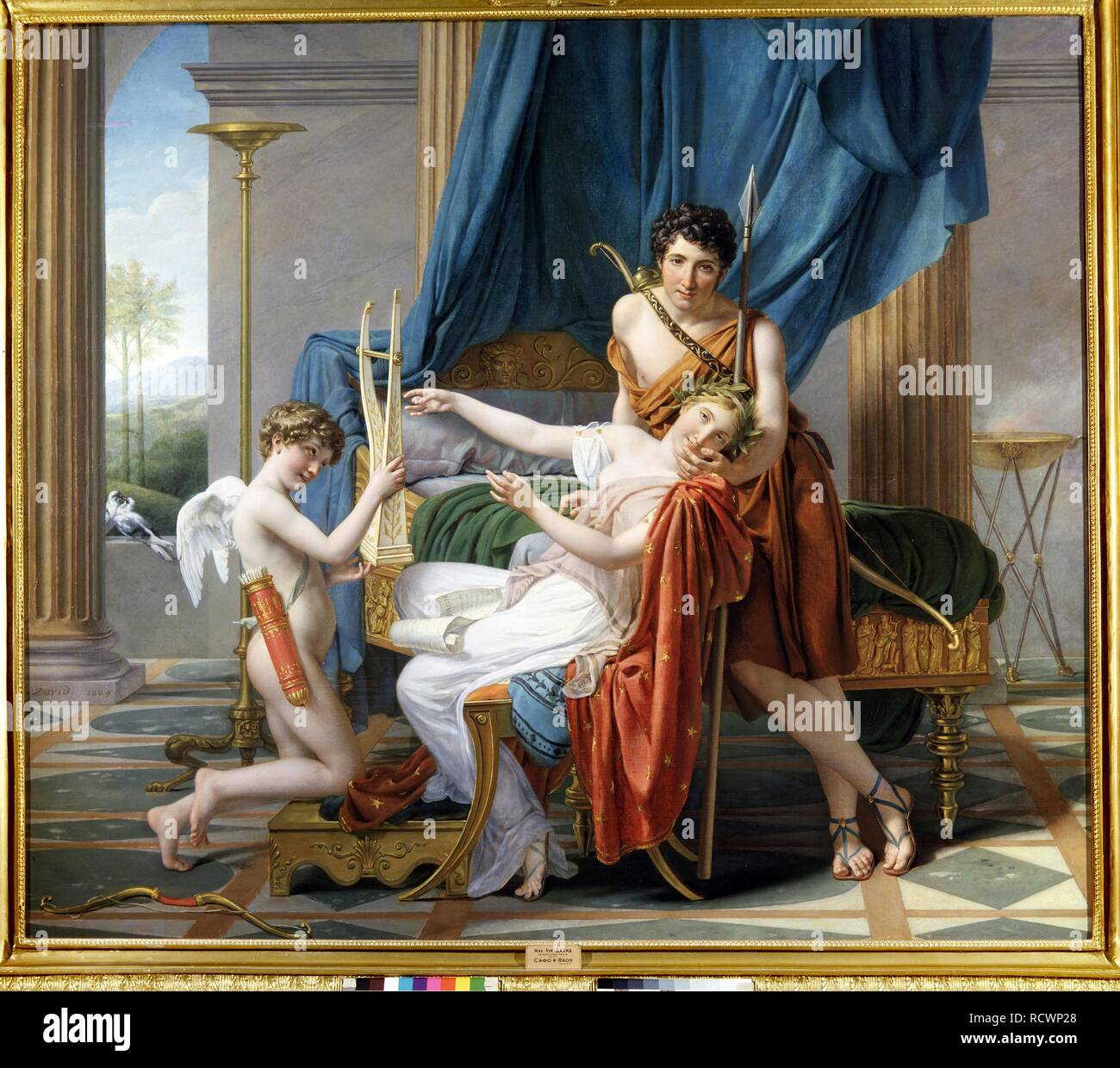 洋書 CAMPASPE, SAPPHO AND PHAO Sappho and Phaon by Jacques-Louis David (1748-1825), oil on