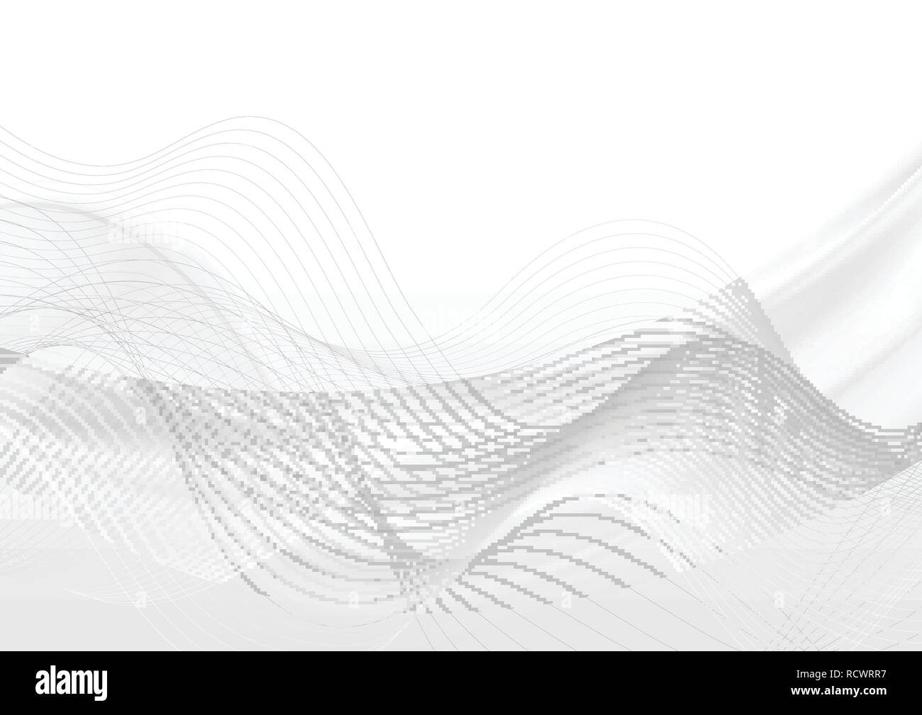 Abstract grey white smooth waves. Vector art background Stock Vector ...