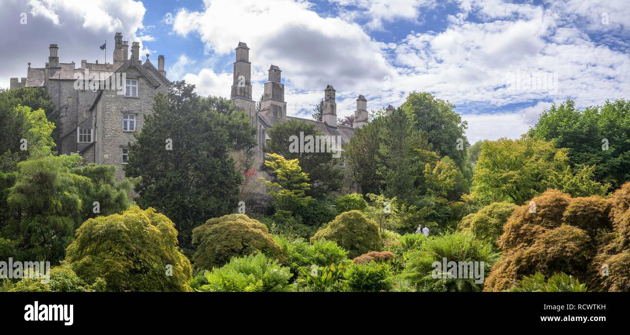 Garden of Sizergh Castle, Helsington, Kendal, England, Great Britain Stock Photo