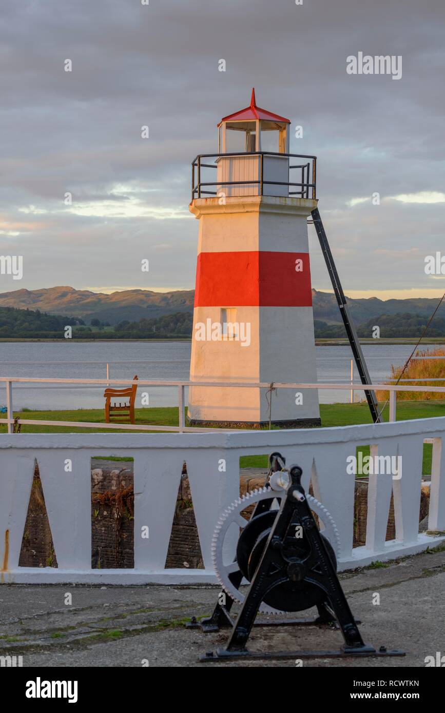 Lighthouse, Crinan, Scotland, Great Britain Stock Photo