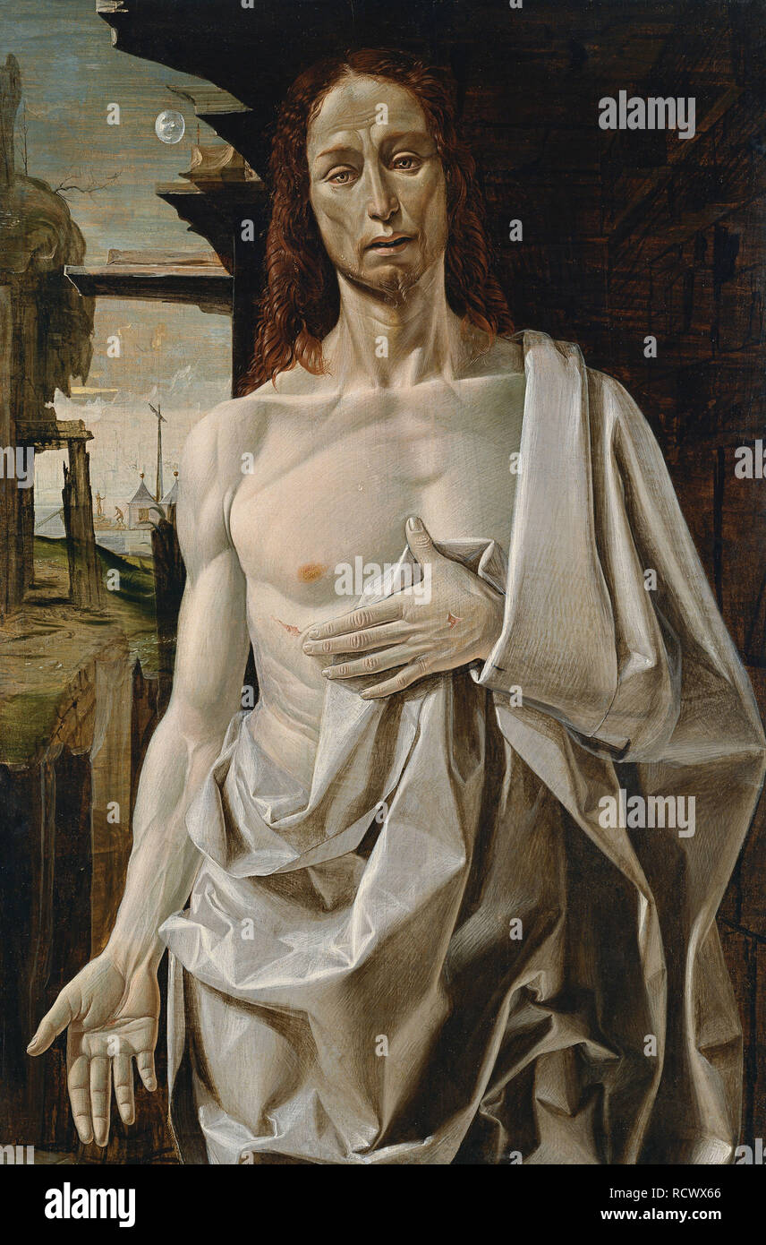 The risen Christ. Museum: Thyssen-Bornemisza Collections. Author: Bramantino. Stock Photo