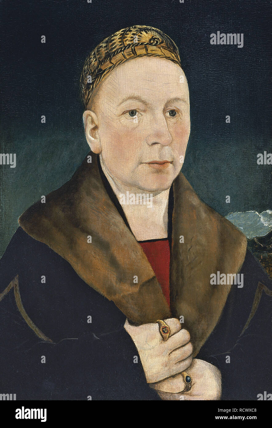 Portrait of a Man. Museum: Thyssen-Bornemisza Collections. Author: SCHAFFNER, MARTIN. Stock Photo