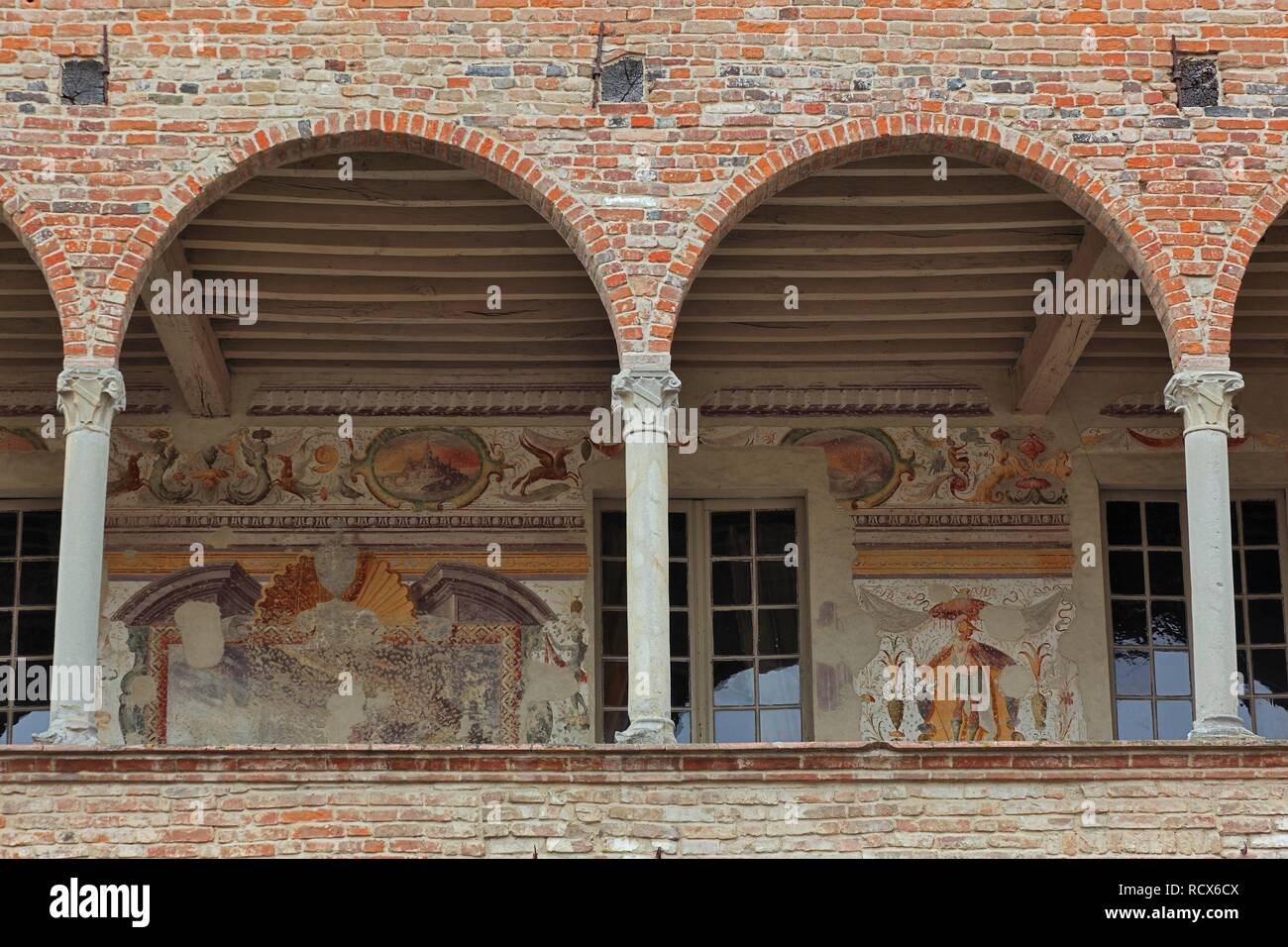 Fontanellato Castle, Rocca Sanvitale, Emilia Romagna, Italy, Europe Stock Photo