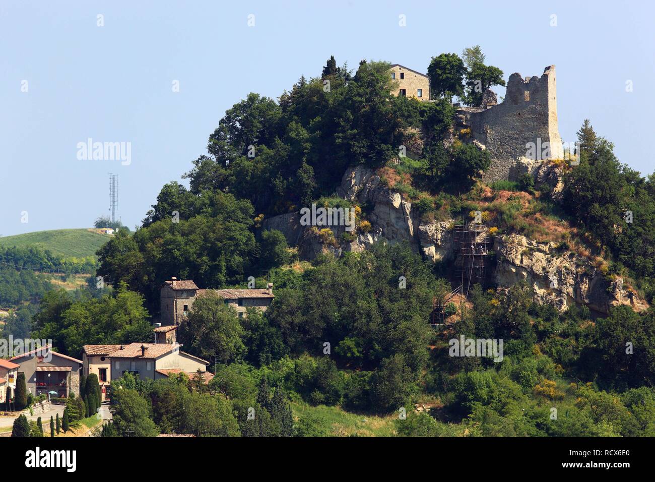 Ruins of Canossa Castle, Emilia Romagna, Italy, Europe Stock Photo - Alamy