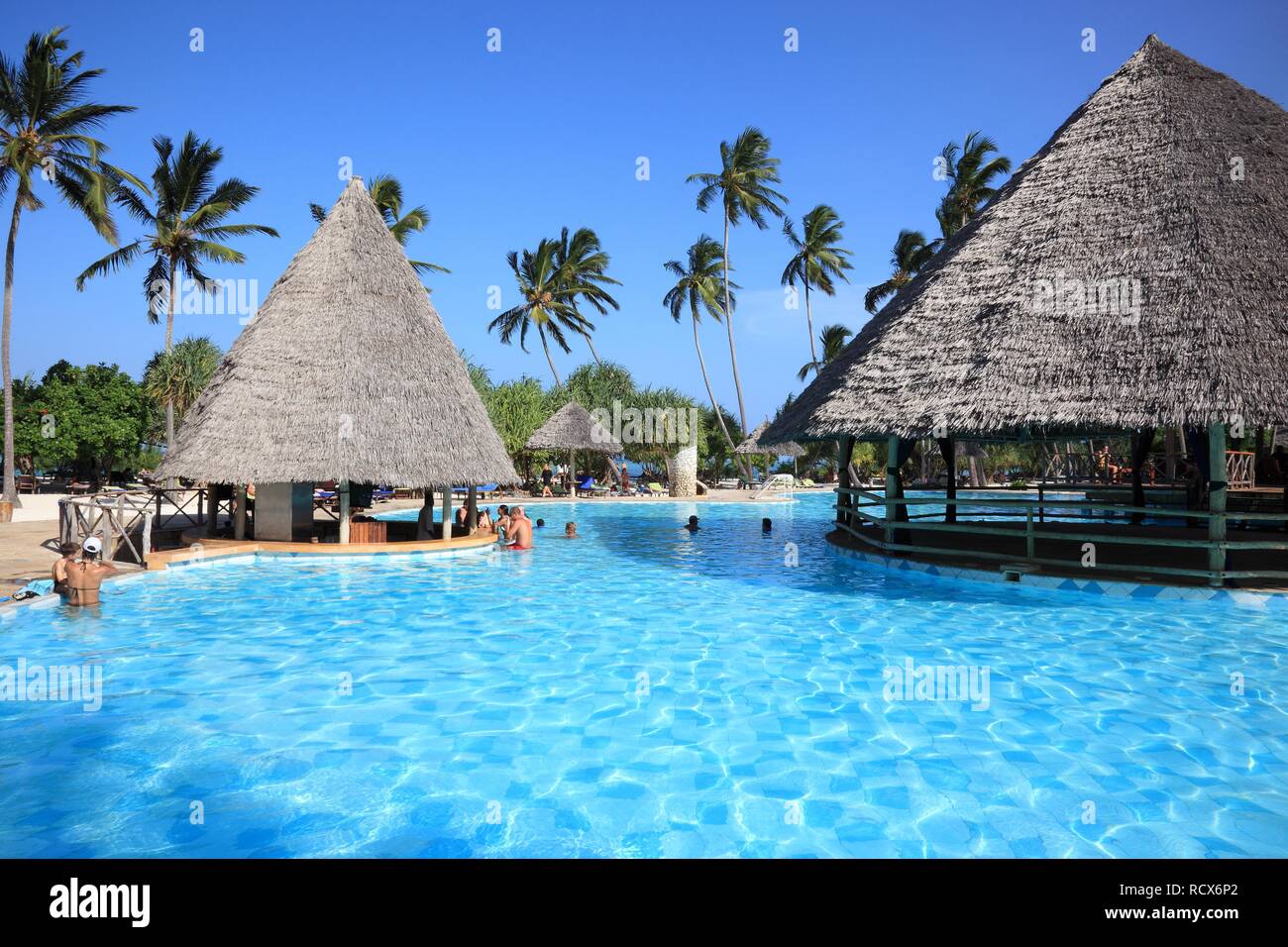 Resort in Zanzibar, Tanzania, Africa Stock Photo
