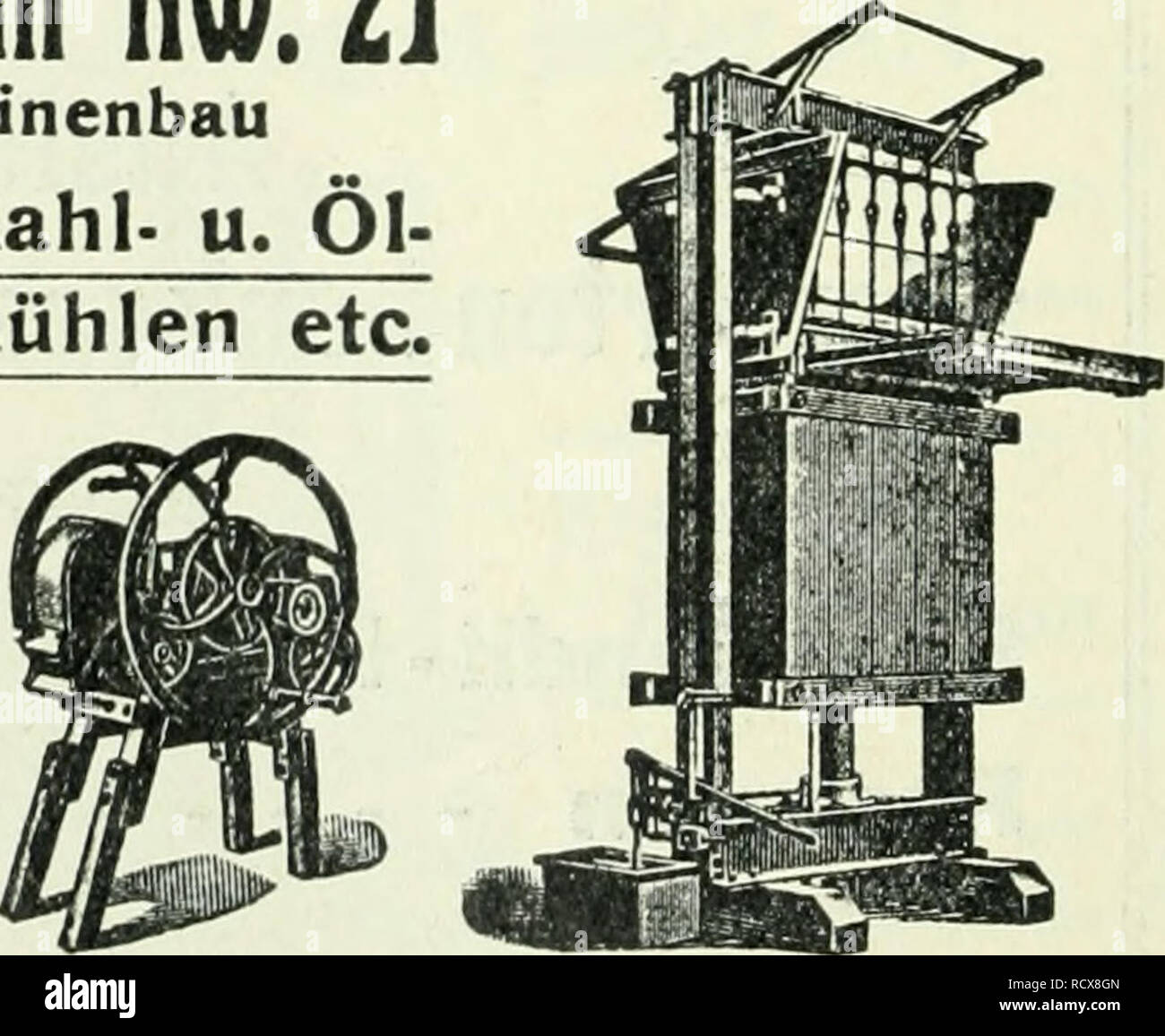 . Der Tropenpflanzer; zeitschrift fr tropische landwirtschaft. Tropical plants; Tropical crops. Reisschälmasch, Schrotmühle Baunwollginmasctk BauiDWOll • Ballenpresse 29. Please note that these images are extracted from scanned page images that may have been digitally enhanced for readability - coloration and appearance of these illustrations may not perfectly resemble the original work.. Berlin Stock Photo