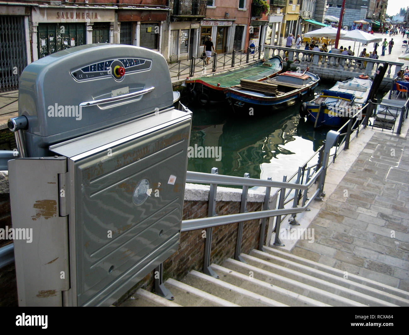 Accessibility equipments for disabled, Venice, Italy Stock