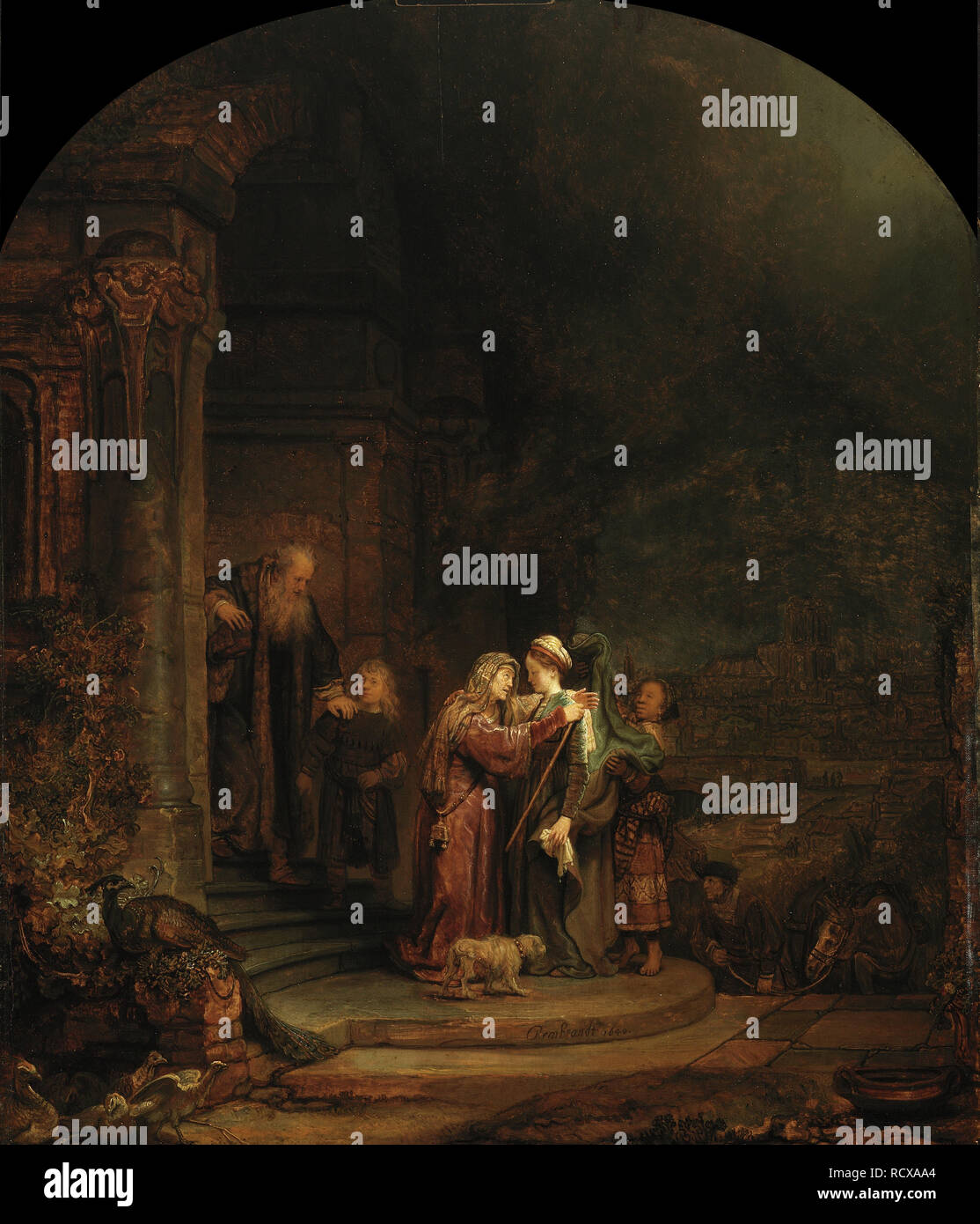 The Visitation. Museum DETROIT INSTITUTE OF ART. Author Rembrandt van