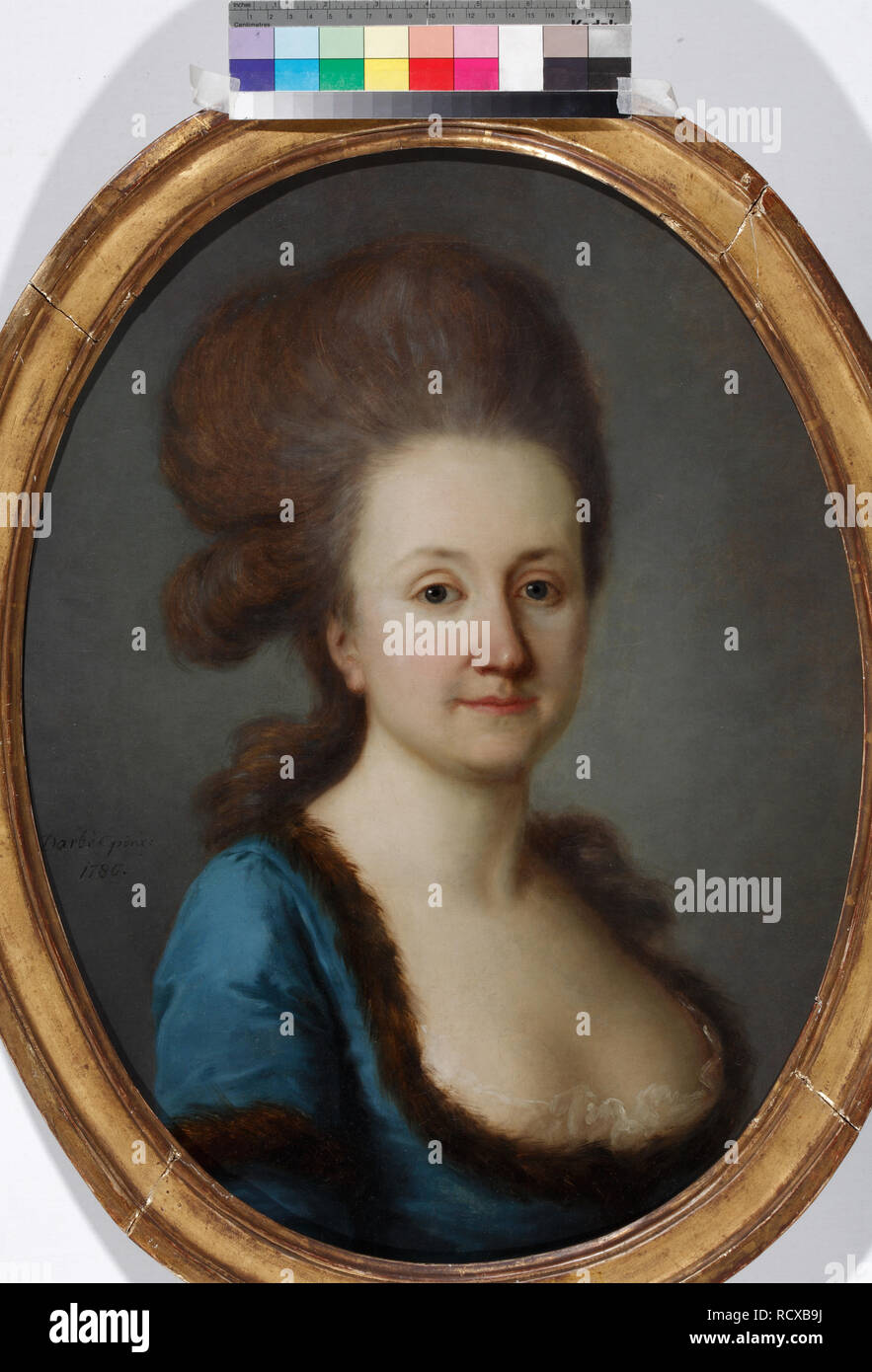 Portrait of Euphrosine Katharina von Bock, geb. von Stackelberg (1752-1821). Museum: Podstanitsky collection. Author: DARBES, JOSEPH FRIEDRICH AUGUST. Stock Photo