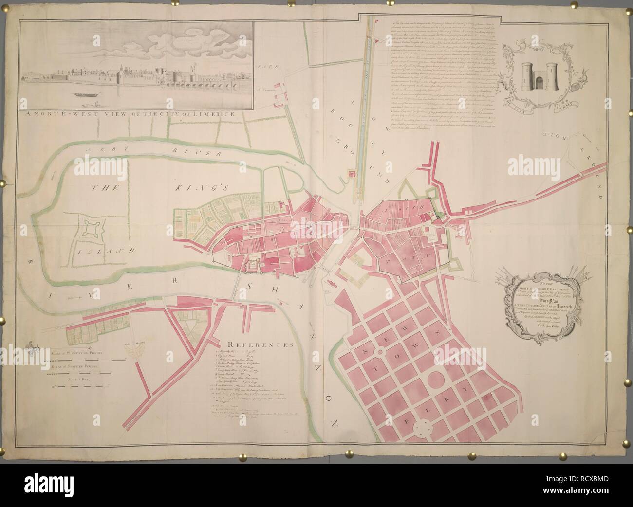 Limerick map hires stock photography and images Alamy