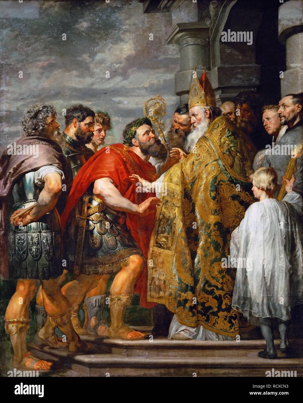 Saint Ambrose and Emperor Theodosius I. Museum Art History Museum