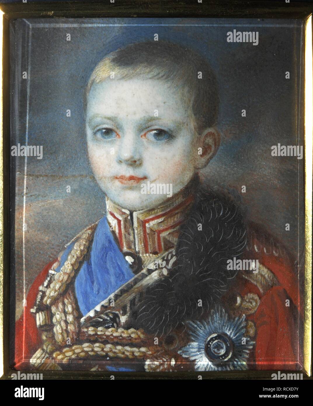 Portrait of the Crown prince Alexander Nikolayevich (1818-1881). Museum: Podstanitsky collection. Author: HAMPELN, CARL VON. Stock Photo