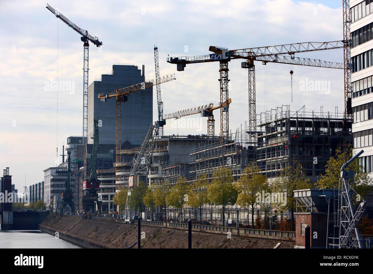 Major construction site, Landesarchiv NRW, North Rhine-Westphalia State Archive, Germany's largest archive building Stock Photo
