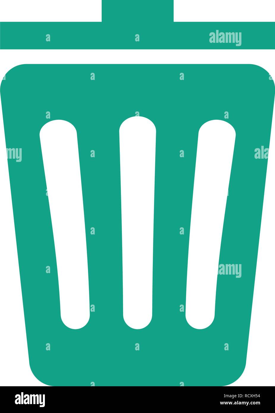 Trash bin icon graphic design template vector isolated Stock Vector